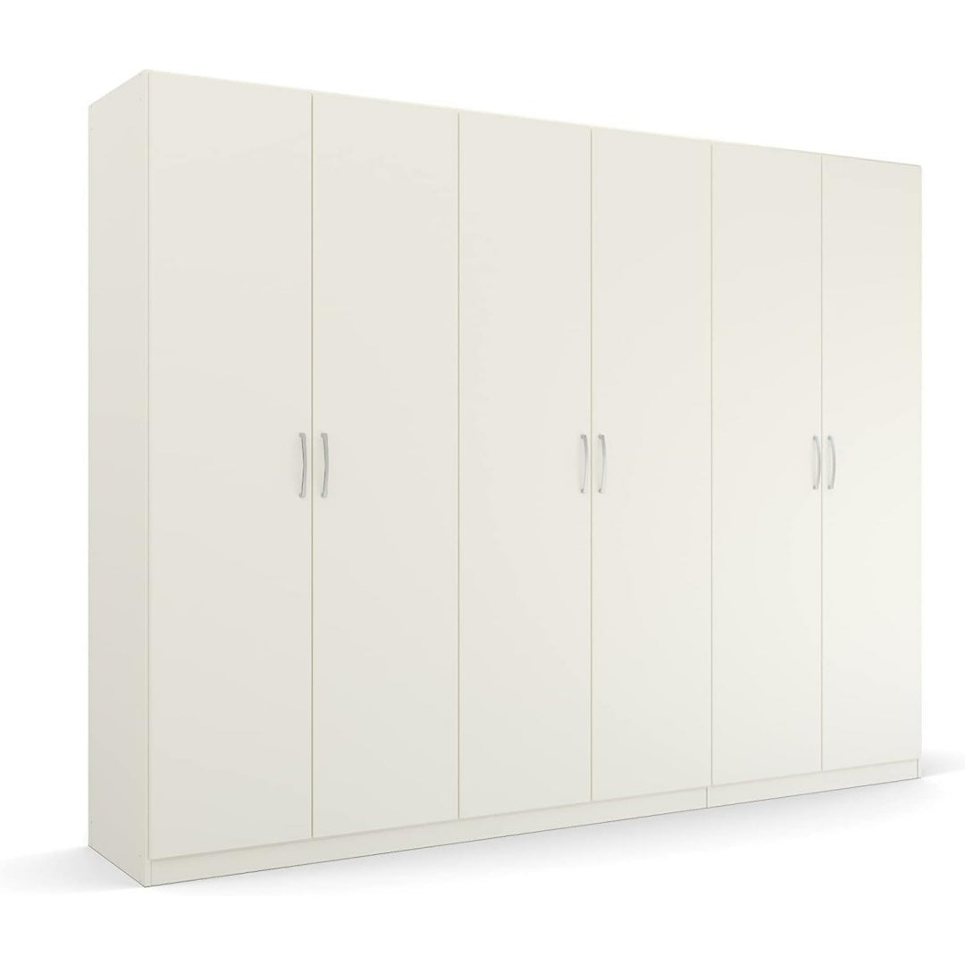 Kleiderschrank aus Holzwerkstoff in Weiss