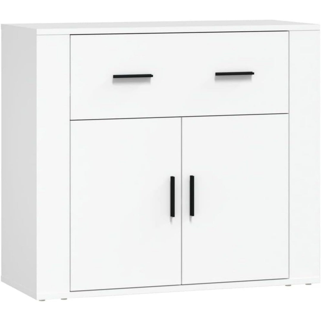Sideboard aus Holzwerkstoff in Weiss mit den Massen 80 x 33 x 70 cm