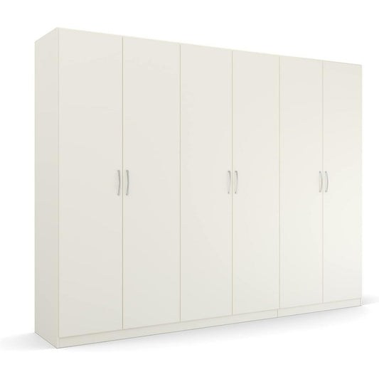 Kleiderschrank aus Holzwerkstoff in Weiss