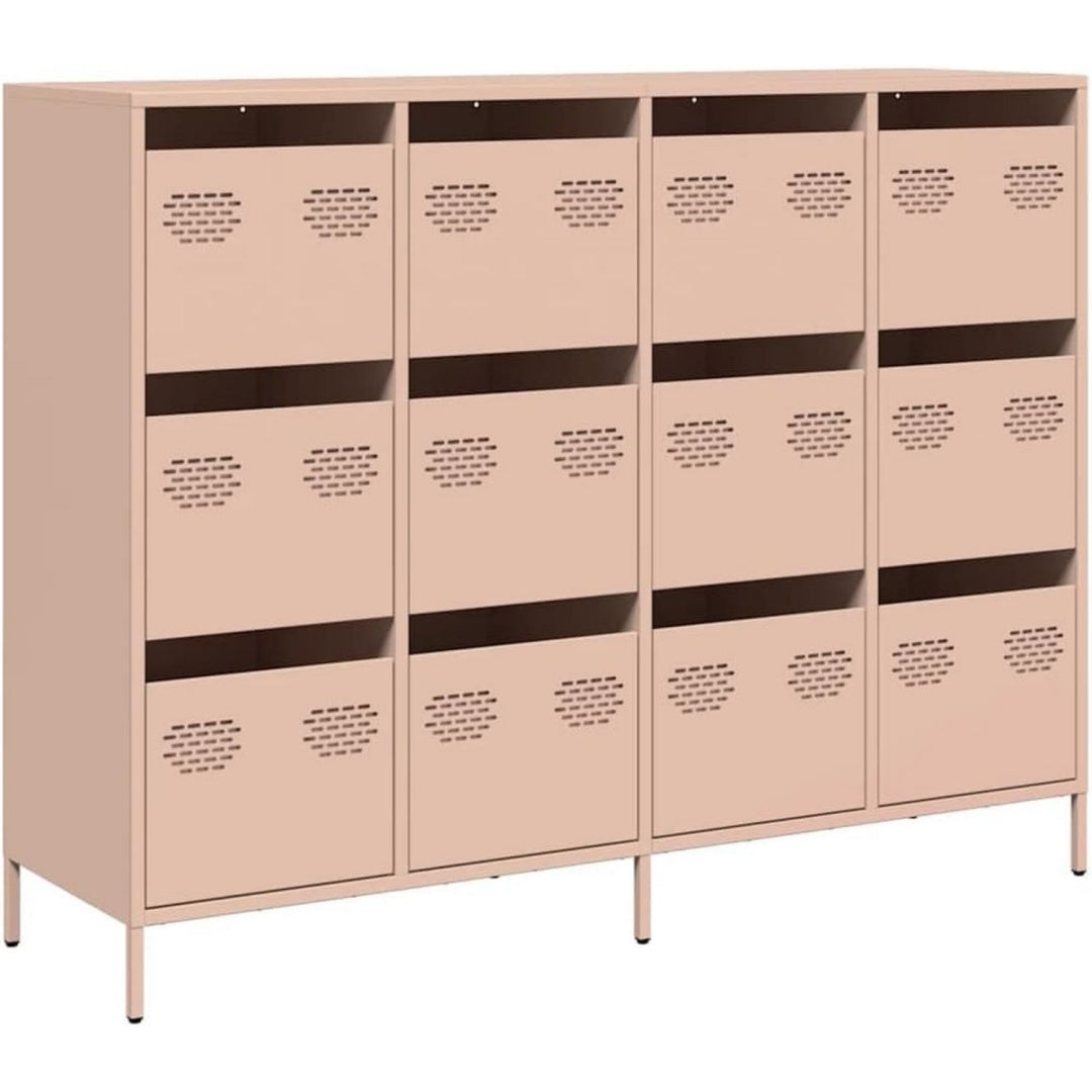12 Schubladen an dem Sideboard
