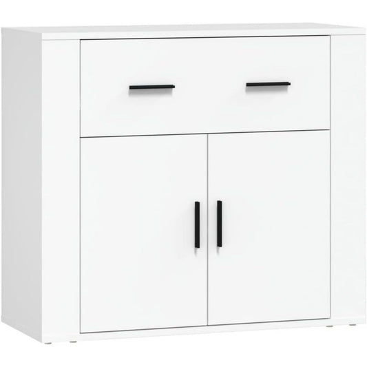 Sideboard aus Holzwerkstoff in Weiss mit den Massen 80 x 33 x 70 cm