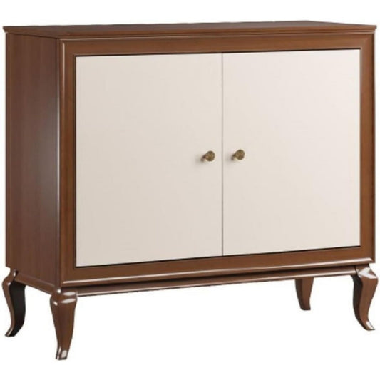 Sideboard in Creme und Dunkelbraun