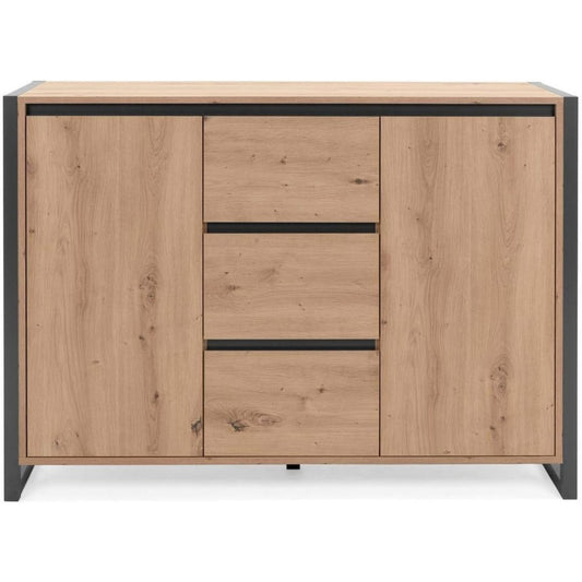 Sideboard verbindet geschlossenen Stauraum und Schubladen aus Holzwerkstoff