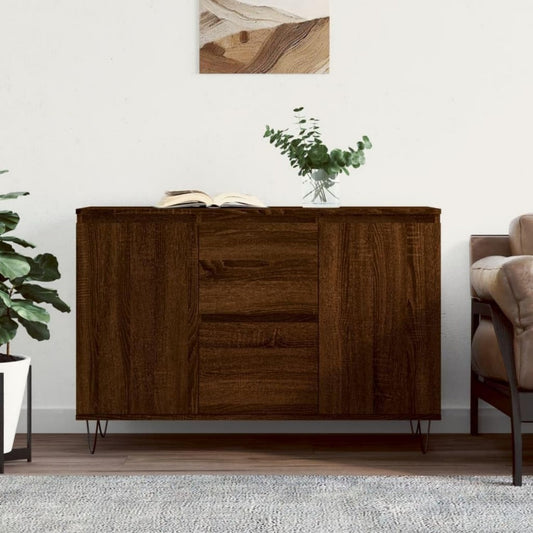Sideboard mit den Massen 104 x 35 x 70 cm in Eichenbraun aus Holzwerkstoff