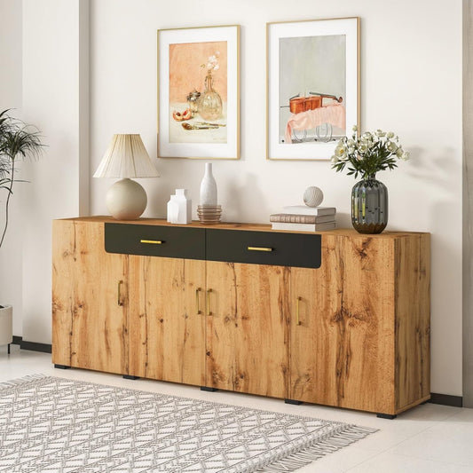 Sideboard verbindet beschichtete Flaechen und 4 Tueren