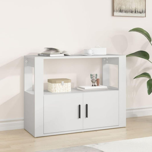 Das Sideboard misst 80 x 30 x 60 cm in Weiss