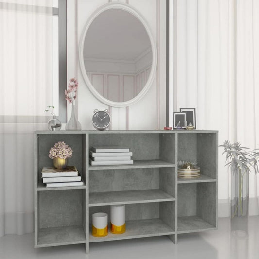 Sideboard mit den Massen 120 x 30 x 75 cm in Betongrau