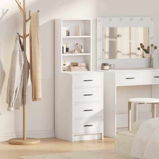 Schubladen und matte Oberflaechen an dem Sideboard