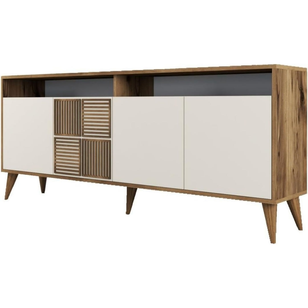 Beschichtete Flaechen bestimmen das Erscheinungsbild von dem Sideboard