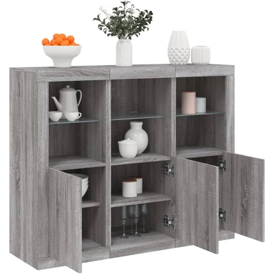 Sideboard mit Wandmontage und LED Beleuchtung
