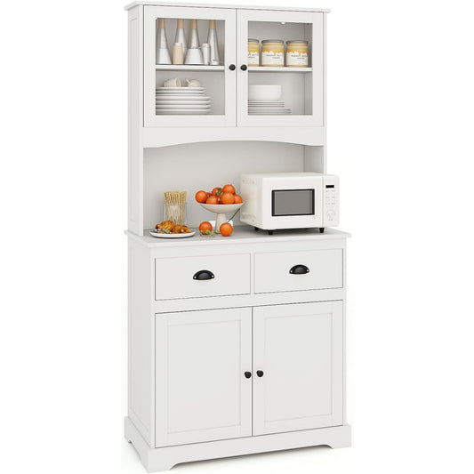 Sideboard aus Glas zeigt Glastueren